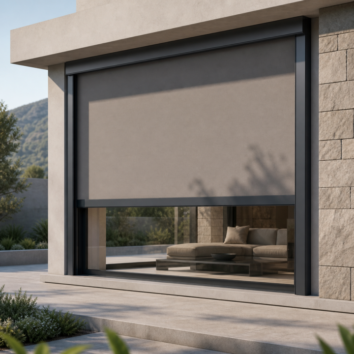 Exterior guided ZIP screen